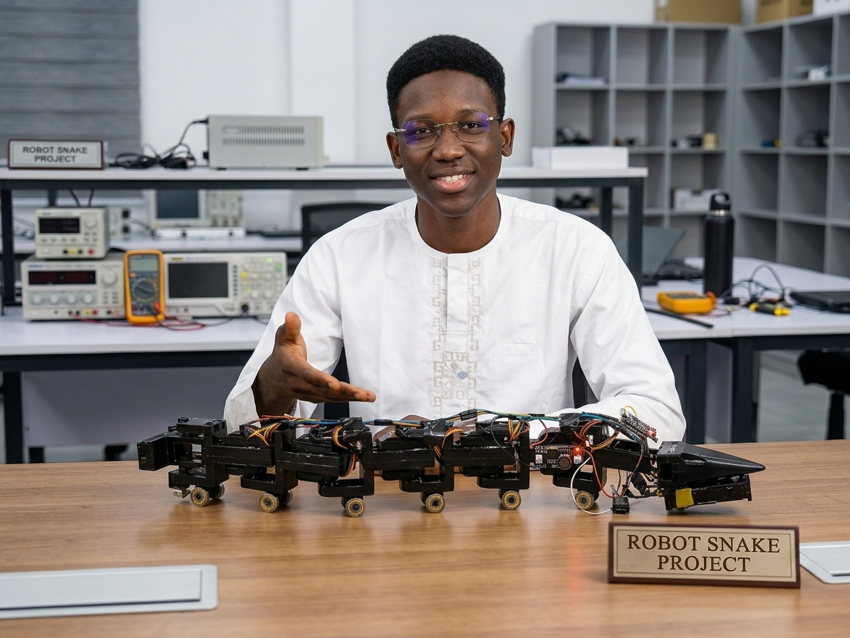 How Mofopefoluwa Aluko Developed a Snake-Like Robot for Pipeline Inspection
